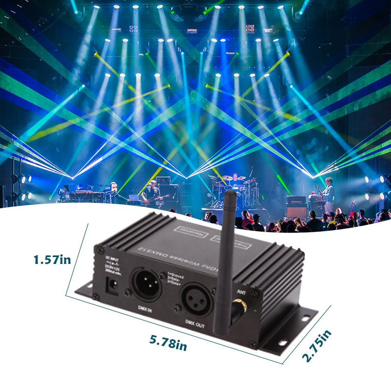 Grace 2.4G Wireless DMX Controller LCD Transmitter Dimmer Sender Receiver Stage DMX Console