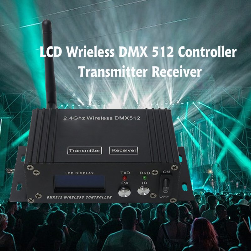 Grace 2.4G Wireless DMX Controller LCD Transmitter Dimmer Sender Receiver Stage DMX Console