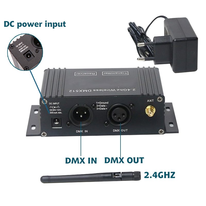Grace 2.4G Wireless DMX Controller LCD Transmitter Dimmer Sender Receiver Stage DMX Console