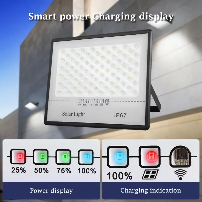 High Brightness Waterproof Solar Lights Outdoor Ip67 Remote Control Led Solar Flood Light/Solar Flood Lights/Outdoor Lights