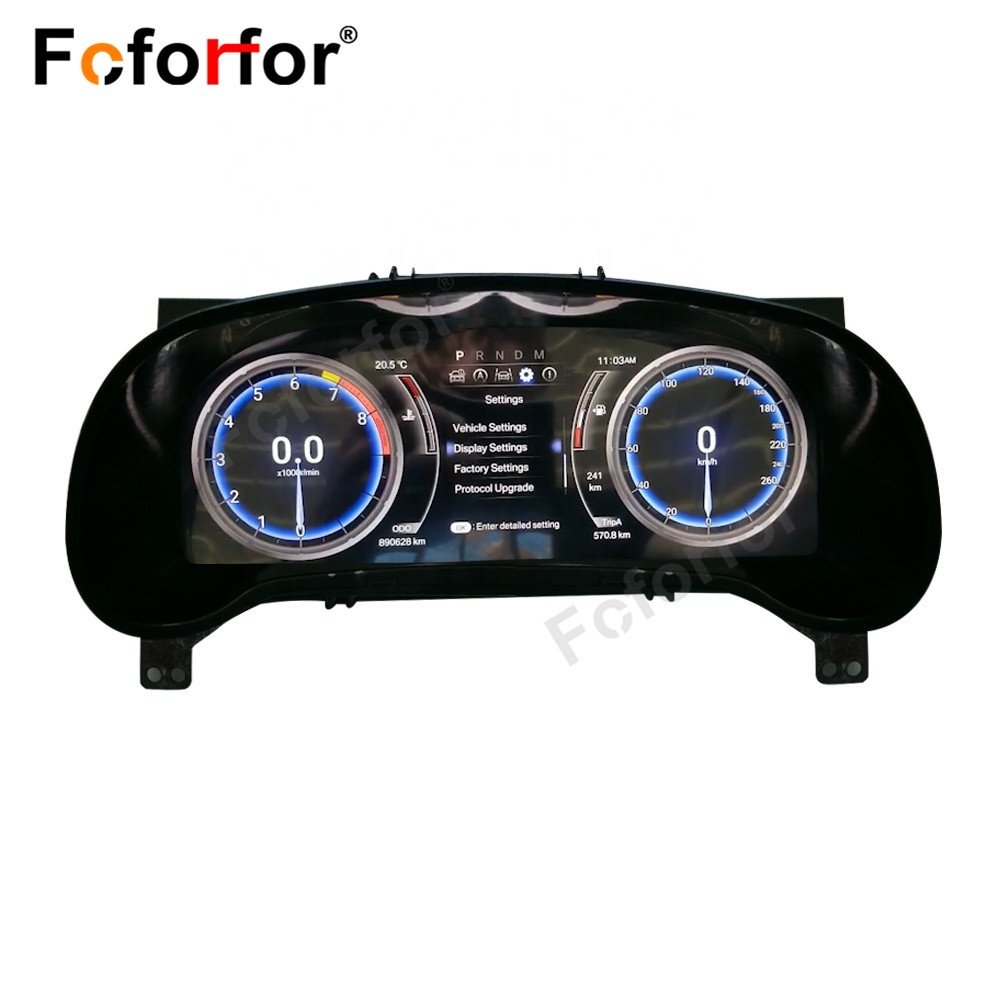 LCD Digital Cluster Virtual Cockpit for Lexus RX 2018-2021 Auto Electronics Dashboard Player Speed Meter Screen