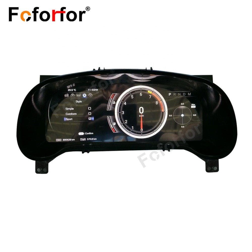 LCD Digital Cluster Virtual Cockpit for Lexus RX 2018-2021 Auto Electronics Dashboard Player Speed Meter Screen