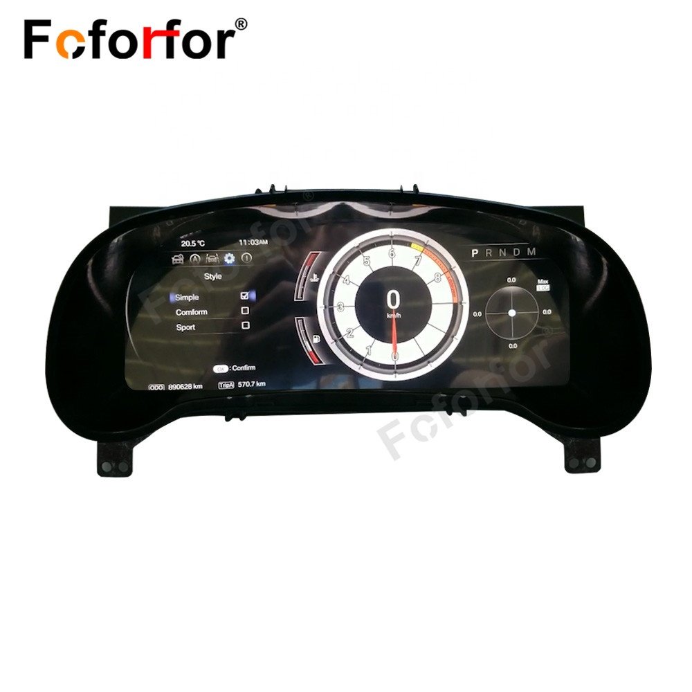 LCD Digital Cluster Virtual Cockpit for Lexus RX 2018-2021 Auto Electronics Dashboard Player Speed Meter Screen