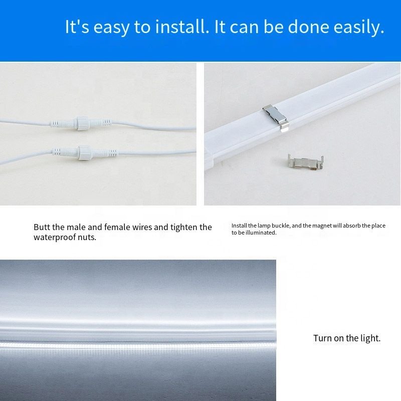 1.2m Waterproof Cooler LED Tube 18W Freezer Refrigerator Lamp Supermarket Lighting Display Freezer SMD2835 Led Hard Light Strip