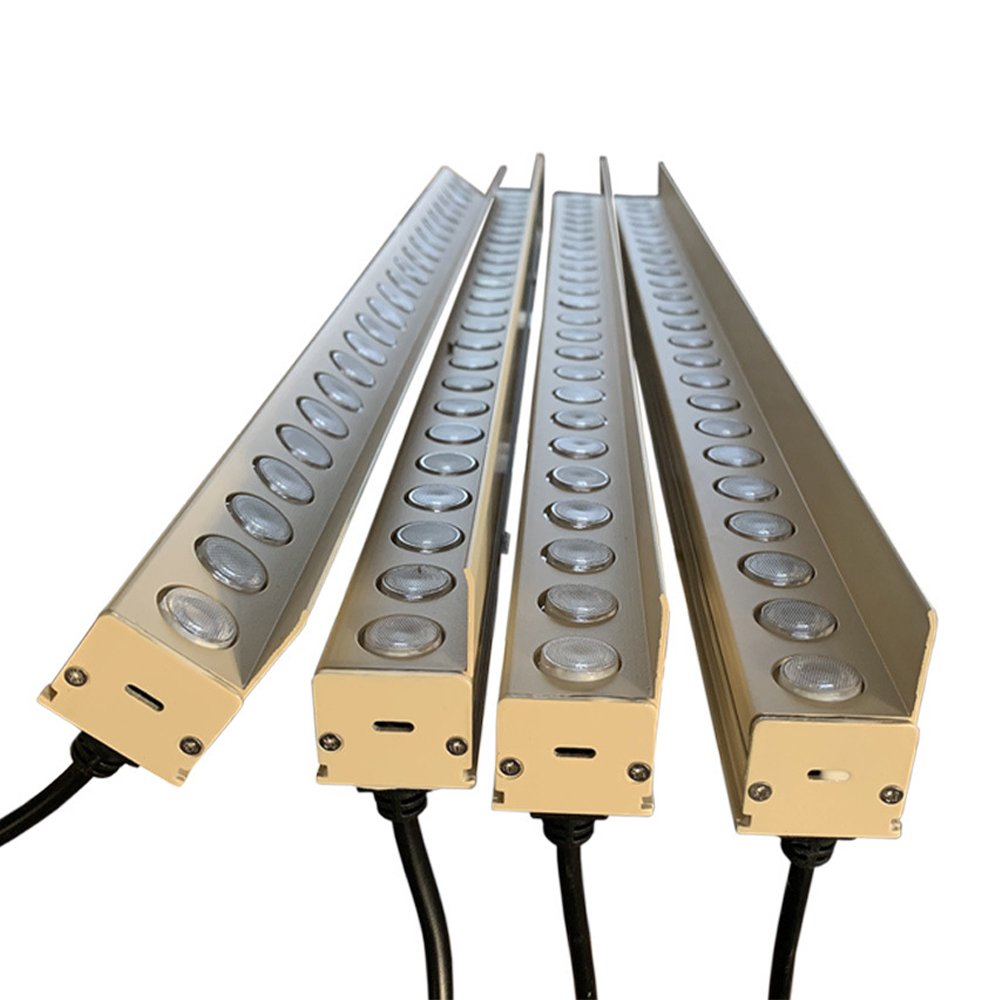 LED Linear Light 12W Outdoor Waterproof Bridge Building Warm White Lens Anti-glare Aluminum Lighting Wall Wash Light