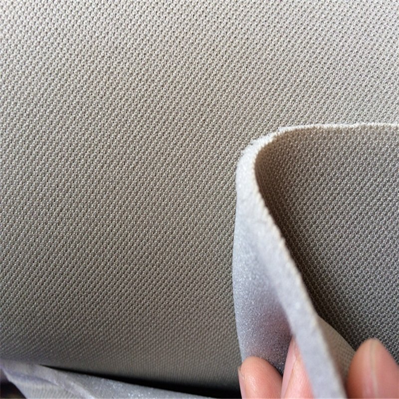 Polyester Knitted Laminated Auto Headliner Material Auto Headliner Fabric