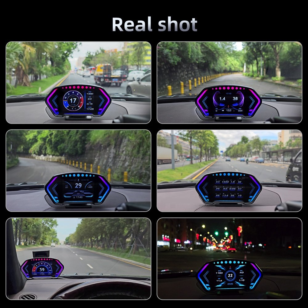 2025 OBD2 Meter Digital Gauge Speed Display Multi-function OBD GPS Car Head up HUD Displays P3 Auto Electronics