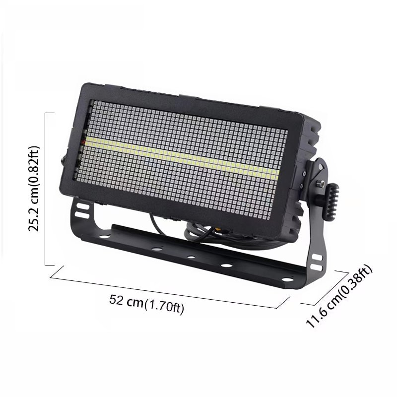 400W Outdoor Strobe Light 12 Segment White RGB 3in1 with RDM Rgb Led Strobe Light Outdoor IP65
