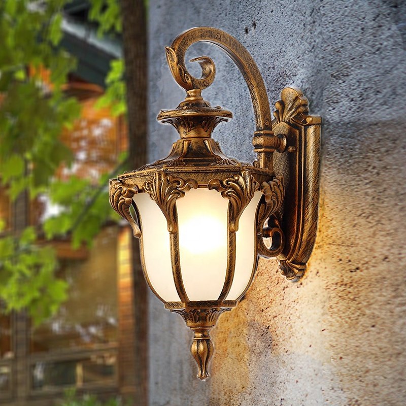 New Design European Style Antique Vintage Glass Industrial Rustic Lighting Wall Lamp
