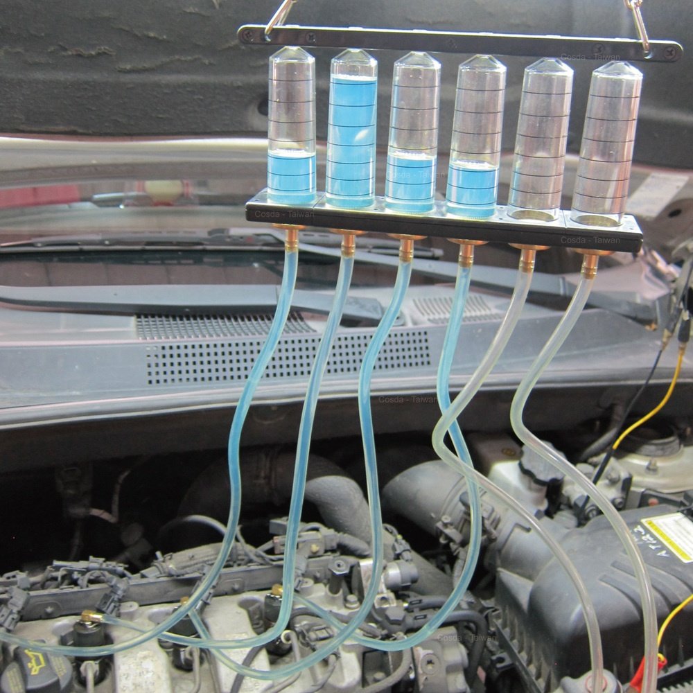Common Rail Adaptor Fuel Tester Diesel Injector Flow Test Tool Kit