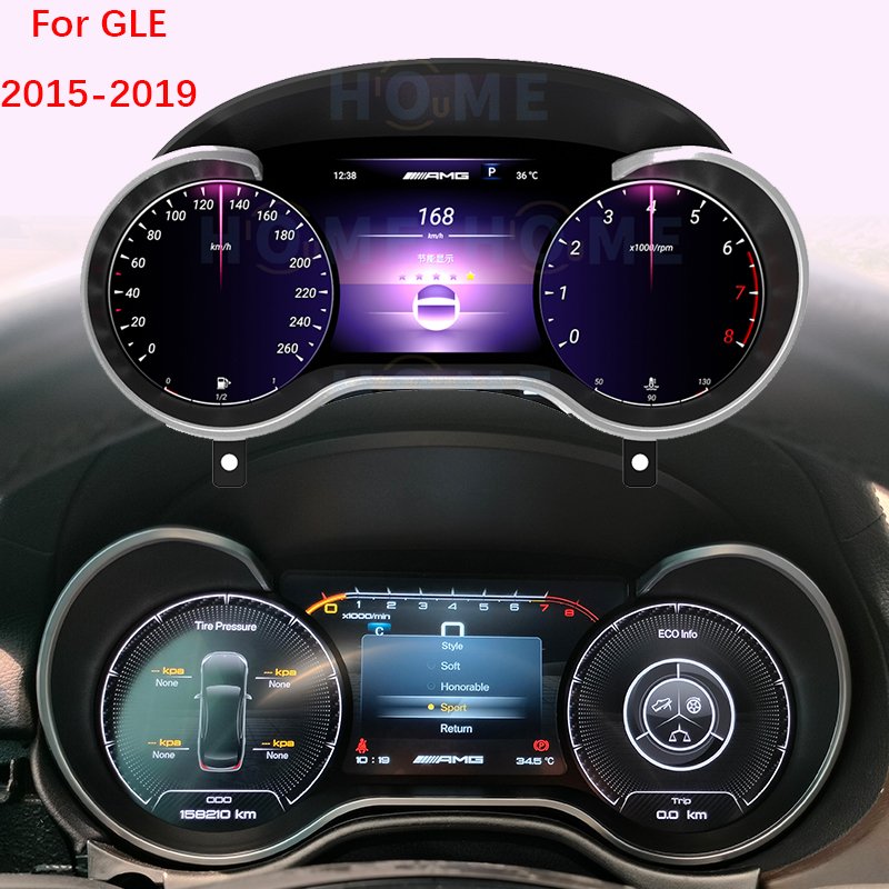LCD Speedometer Virtual Instrument Cluster CockPit for Benz GLE W166 GLE450 350 AMG 2015 - 2019 Digital Dashboard Panel
