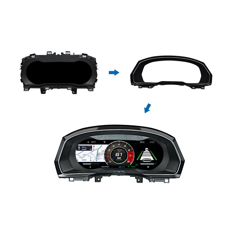 12.3 Inch Digital Instrument Linux System Car Cluster for VW Passat 2015-2020 Speedometer Auto Meter