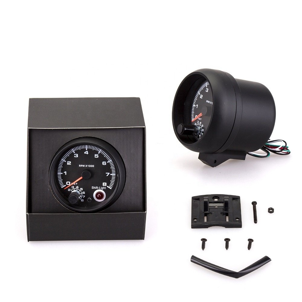 95mm Blue LCD Led RPM Universal Car Auto Tachometer Gauge Meter