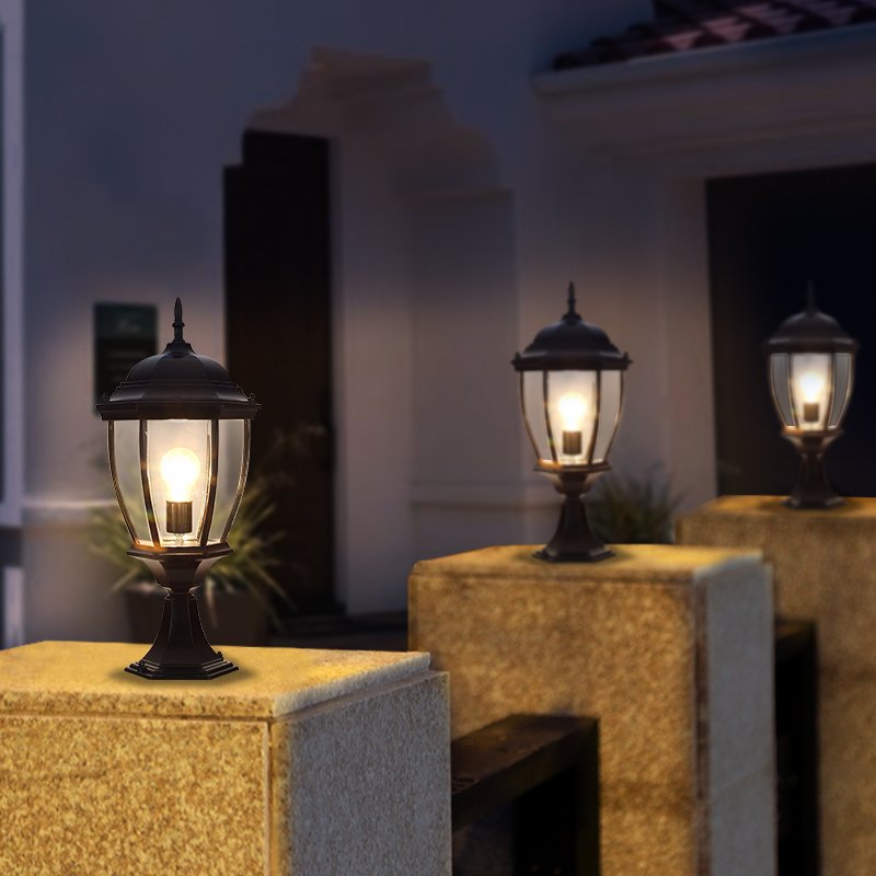 Solar Fence Light Outdoor LED Pillar Light for Garden Outdoor Post Top Lamp Led Solar Light