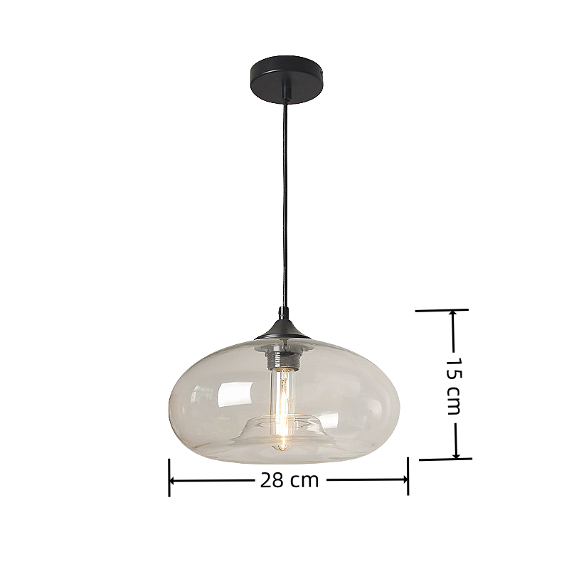 Wholesale Modern Loft Pendant Lamp Glass Lampshade LED Decorative Chandelier Indoor Simple Hanging Light for Living Room Bedroom