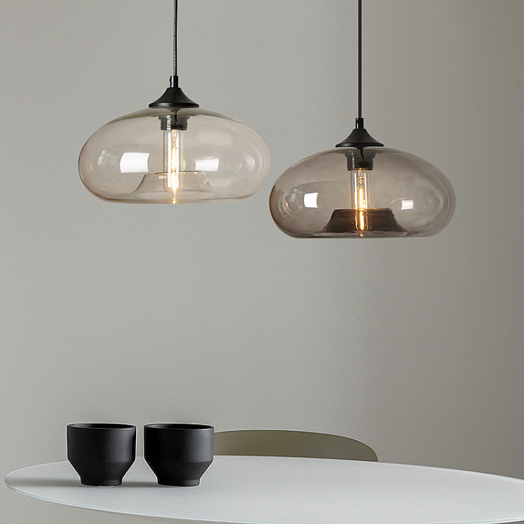 Wholesale Modern Loft Pendant Lamp Glass Lampshade LED Decorative Chandelier Indoor Simple Hanging Light for Living Room Bedroom