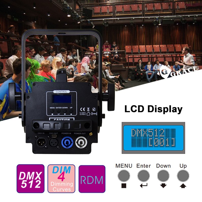 Igracelite 100W 6in1 RGBALC Spotlight LED Leko Light PWM Mode CRI>96 Mini Zoom Spot Stage Light