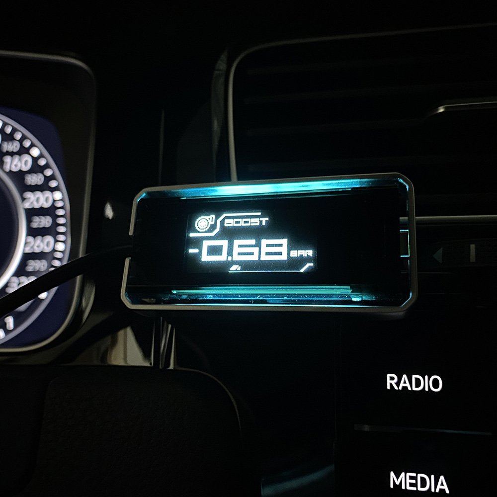 Ambient Light Cyberpunk Style Obd2 Digital Meter Gauge for Canbus Car