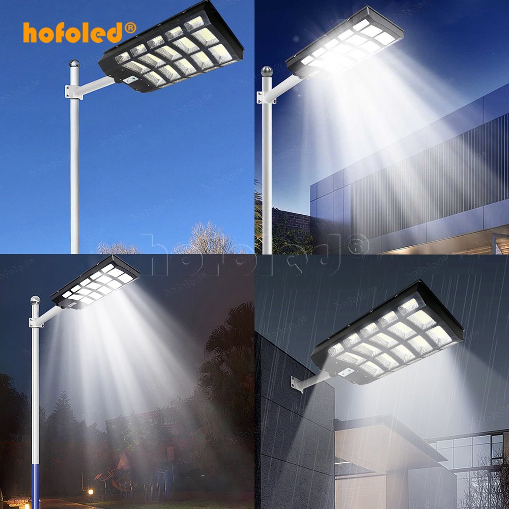 Hofoled Integrated All-in-One Solar Panel Street Light 1000W-4000W Waterproof IP65 LED Lamp with ABS Body DC Power Supply
