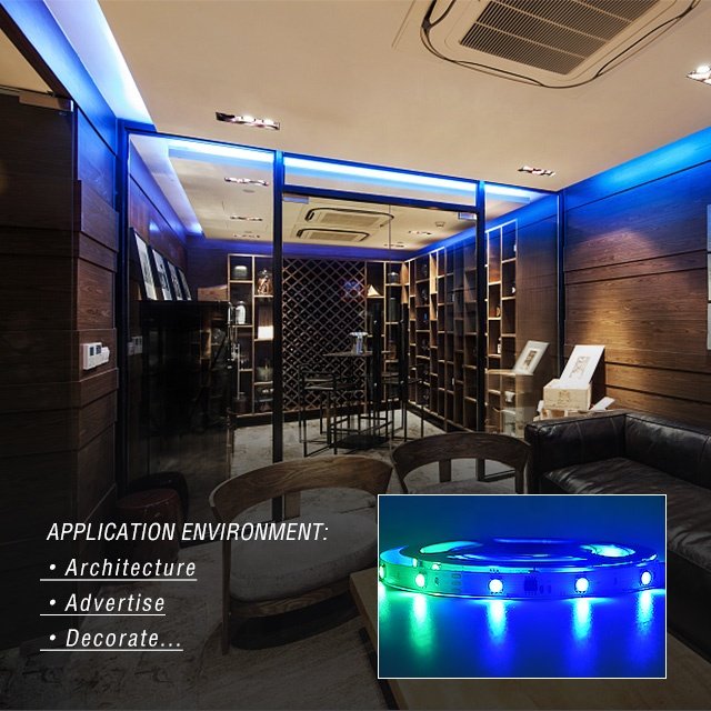 Shenzhen LED Lighting RGB Addressable SMD5050 Smart Strip Lights RGB Digital LED Strips