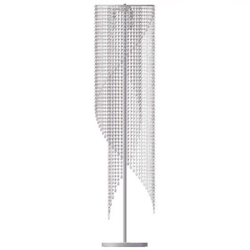 Nordic Corner Designer Crystal Floor Standing Lamp Modern Home Decor Curtain Shaped Living Room Luxury Floor Lamp