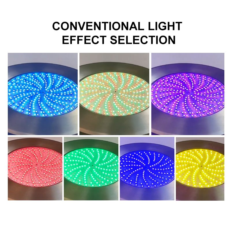 High Quality Waterproof Stainless Steel Resin RGB IP68 Led Underwater Swimming Pool Lights