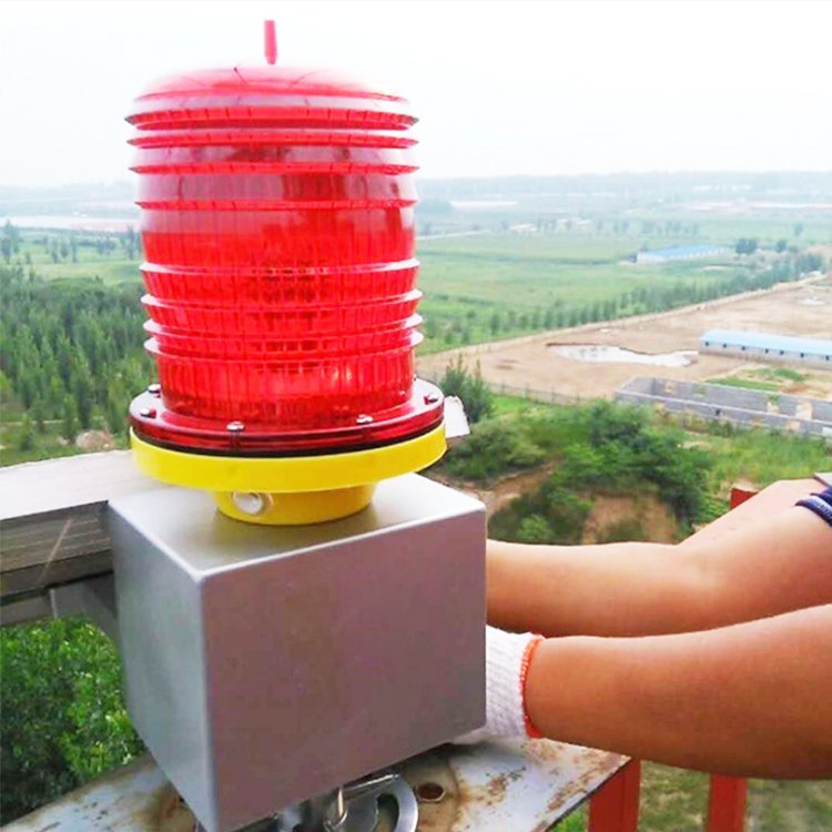 Beacon Lamp Airport Runway Lighting Project 48V Red Blue Light Aviator Solar Double Aviation Obstruction Lights for Tower Crane