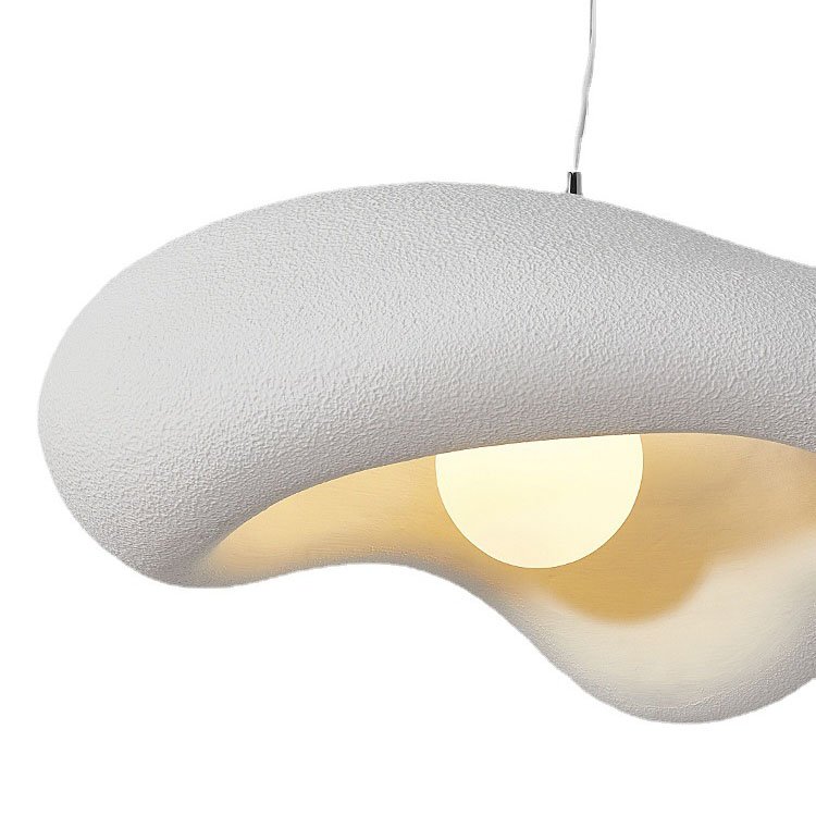 Wabi Sabi Kitchen Dinning Hanging Lamp Pendant Lamp Lights Fixtures Ceiling Oval Bean Modern Pendant Lights Resin Chandeliers