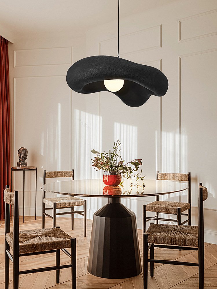 Wabi Sabi Kitchen Dinning Hanging Lamp Pendant Lamp Lights Fixtures Ceiling Oval Bean Modern Pendant Lights Resin Chandeliers