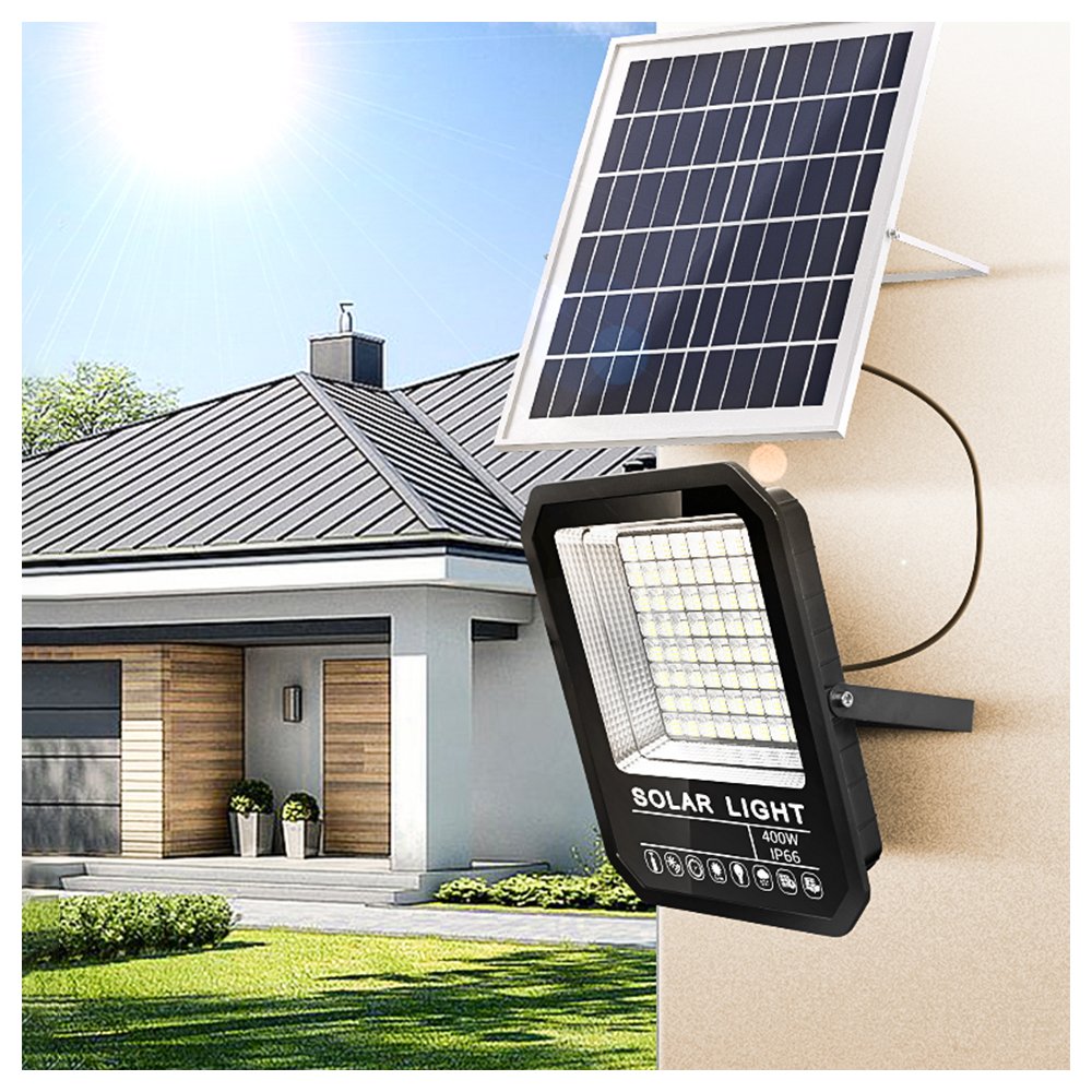 High Quality 100w 200w 300w 400w Reflector Solar Projector Light Garden Solar Flood Light