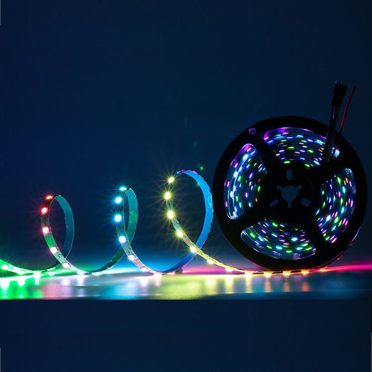 Zigzag Bendable S Shaped Curve Type Addressable Digital WS2812B 5050 5mm 8mm RGB Pixel 48 60 Leds/m 5V ZIG ZAG LED Strip Light