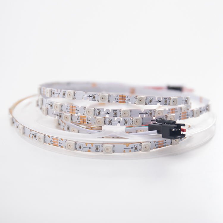 Zigzag Bendable S Shaped Curve Type Addressable Digital WS2812B 5050 5mm 8mm RGB Pixel 48 60 Leds/m 5V ZIG ZAG LED Strip Light