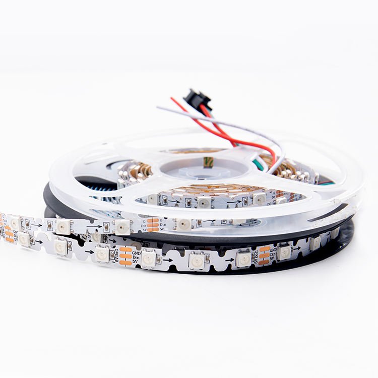 Zigzag Bendable S Shaped Curve Type Addressable Digital WS2812B 5050 5mm 8mm RGB Pixel 48 60 Leds/m 5V ZIG ZAG LED Strip Light