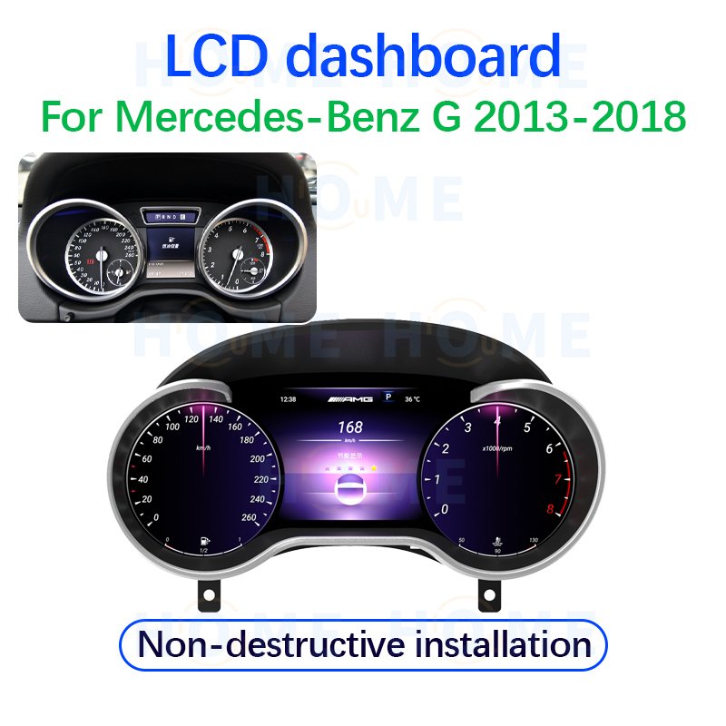 LCD Speedometer Digital Dashboard Panel Virtual Instrument Cluster CockPit for Mercedes - Benz G Class G500 G63 AMG 2013 - 2018