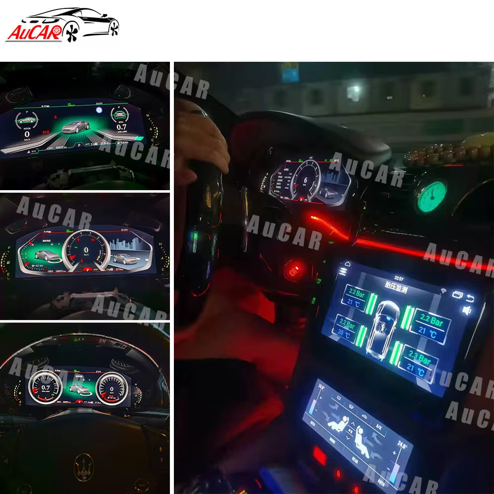 AuCAR Linux Instrument Cluster for Infiniti Q50 Q60 QX80 BMW F10 5 Series Maserati Gran Turismo Toyota Prado 150 Car Stereo