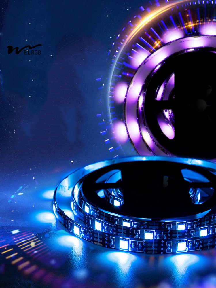 USB Self-adhesive Intelligent LED Light, Computer Esports Room Decoration, Colorful Flowing RGB Light Strip Atmosphere Light