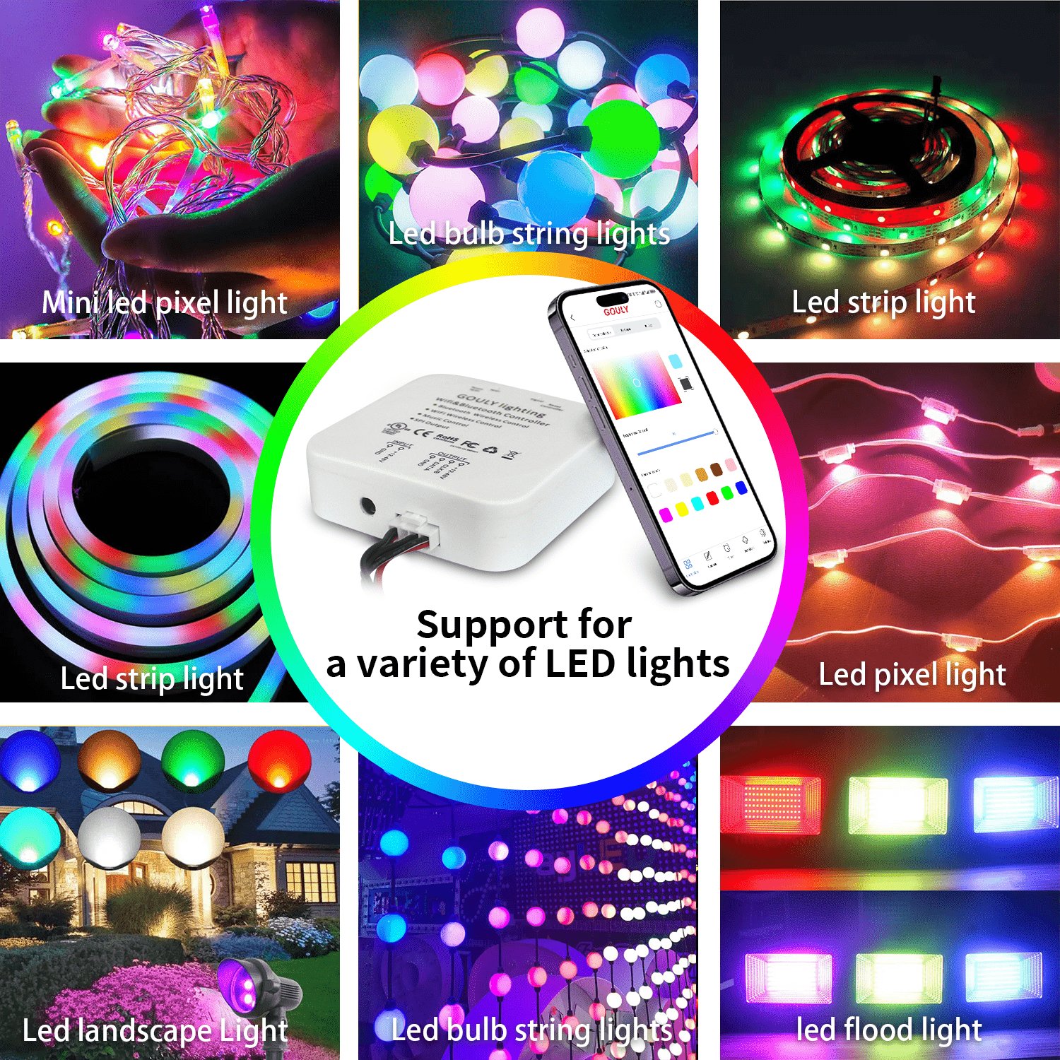 5v 24v 12v Pixel Led Controller Wifi 2022 New App Remote Dream-color 2811 2904 Tm1814 Wifi App Controllers