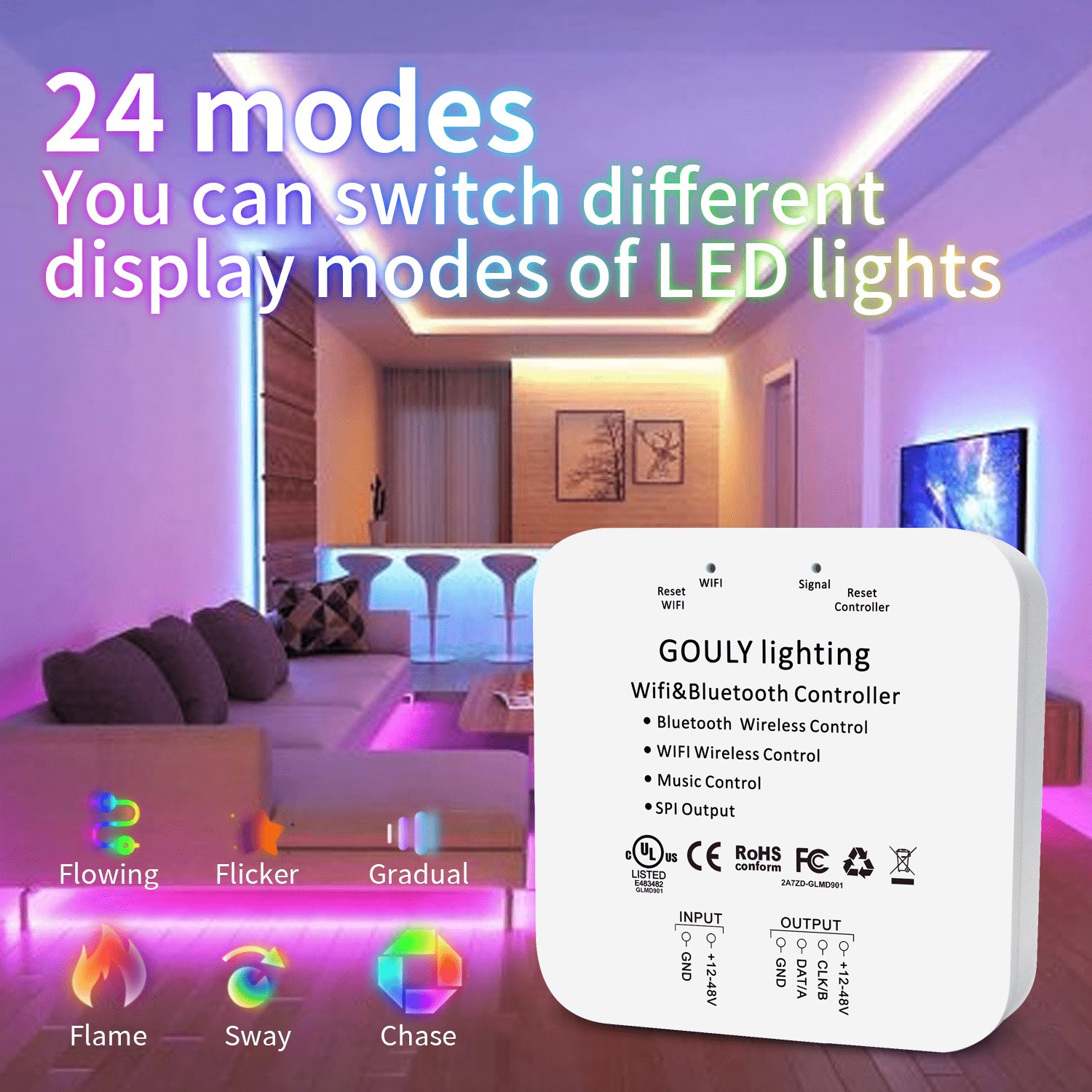 5v 24v 12v Pixel Led Controller Wifi 2022 New App Remote Dream-color 2811 2904 Tm1814 Wifi App Controllers