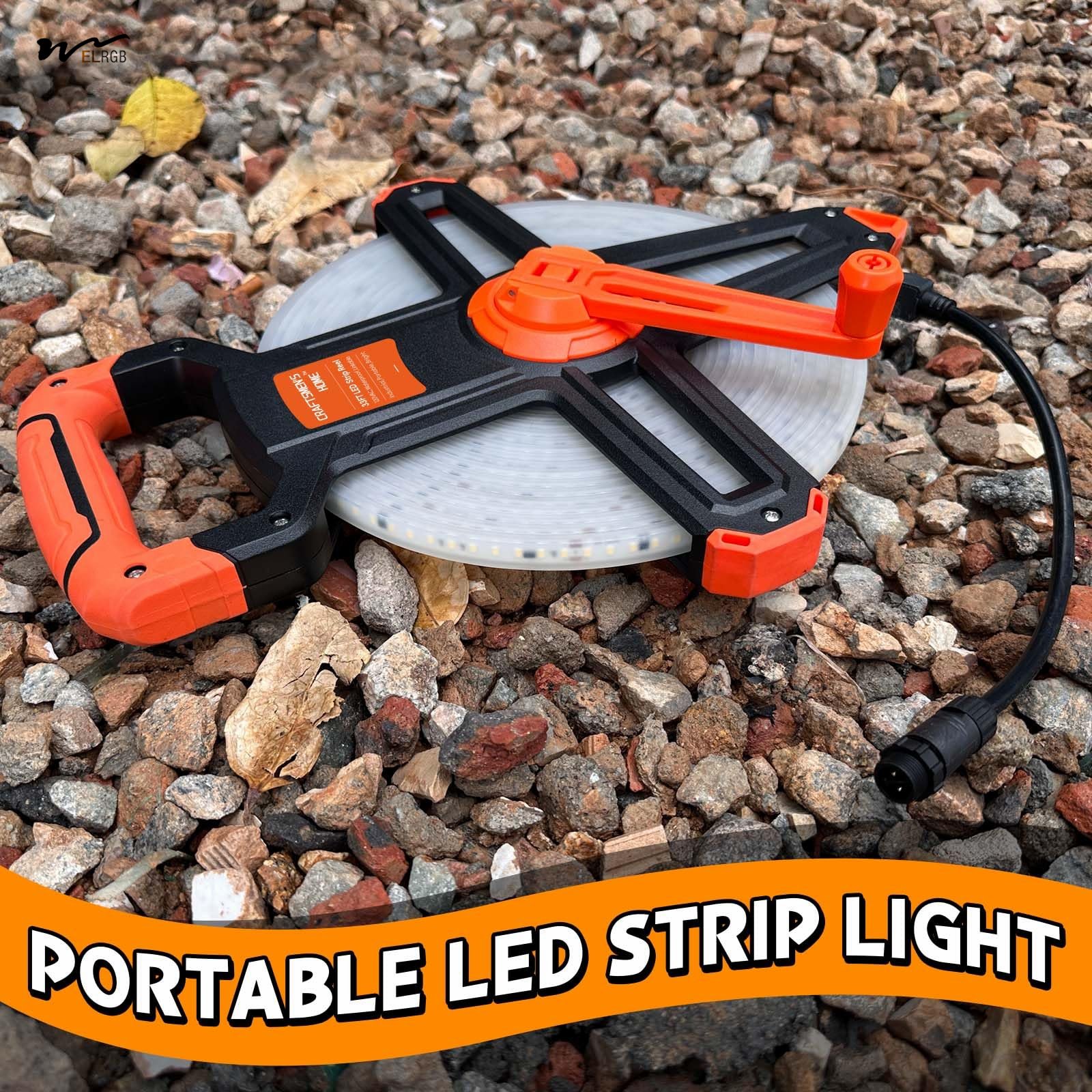 Construction String Waterproof Light,110V LED Strip, Portable 220V Led Strip Light for Mine Construction Site Temporary Work