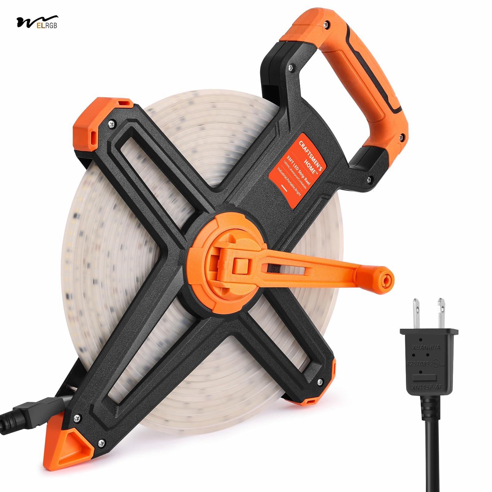Construction String Waterproof Light,110V LED Strip, Portable 220V Led Strip Light for Mine Construction Site Temporary Work