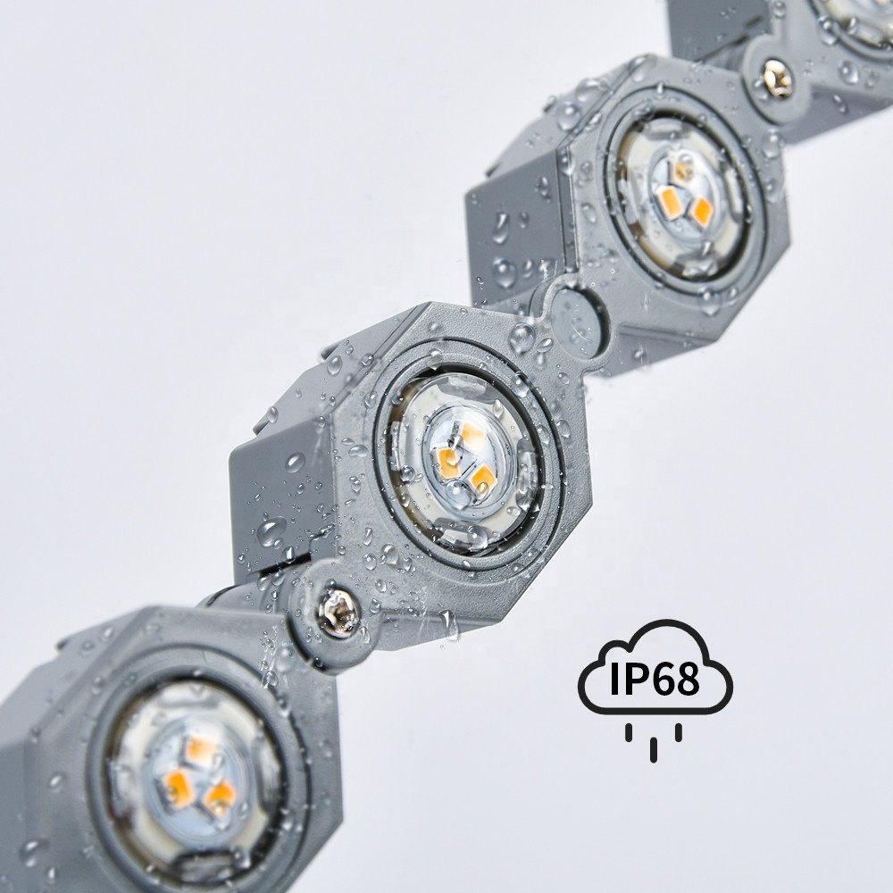 LED Floodlights IP68 Waterproof RGB Wall Washer Outdoor Foldable Chain Tree Hug Light Dimmable DC24V Landscape Lawn Flood Light