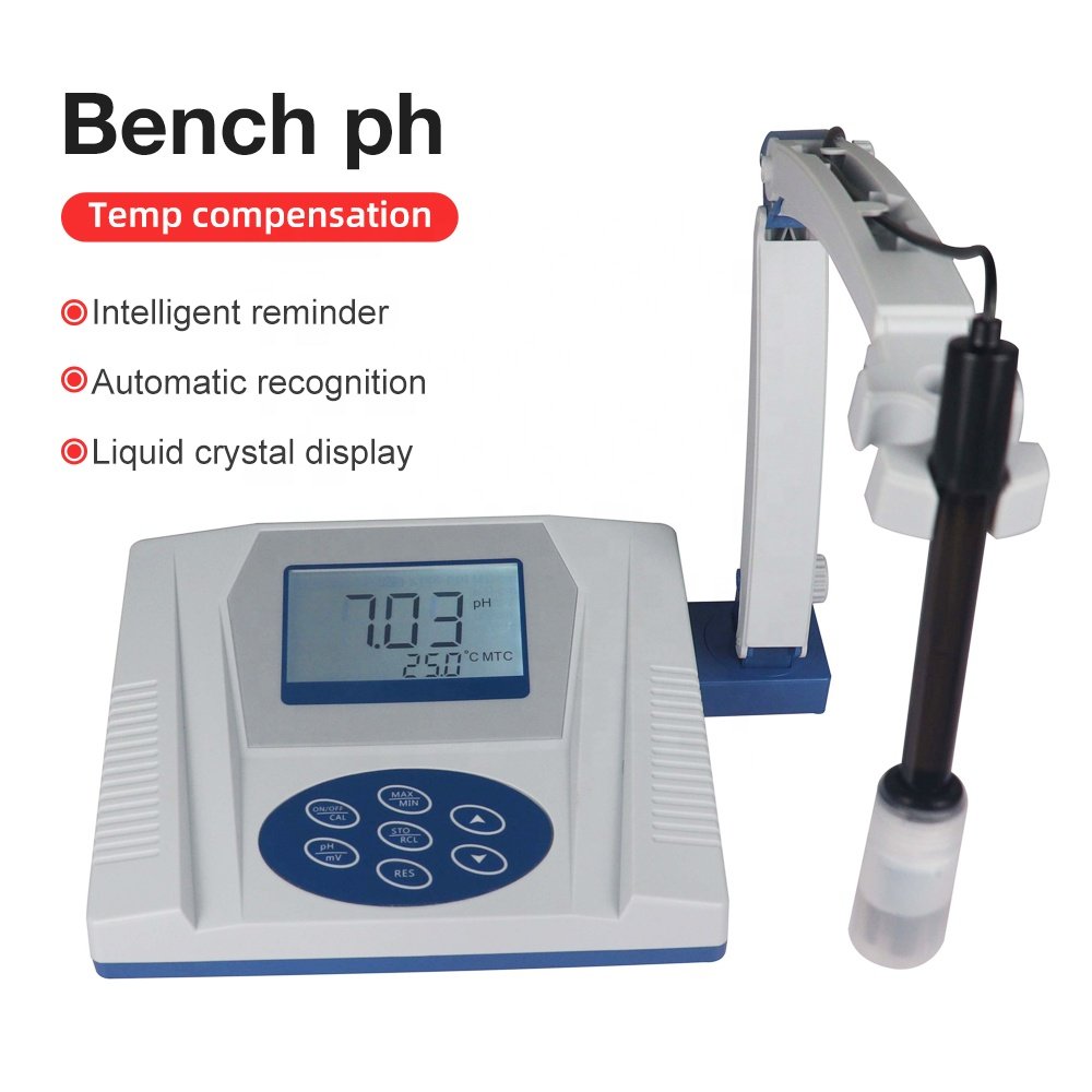 New Arrival 0.01-14 Lab pH Meter PHS-3C Accurate Desktop pH Tester Measurement Device for Laboratory Digital Benchtop pH Meter