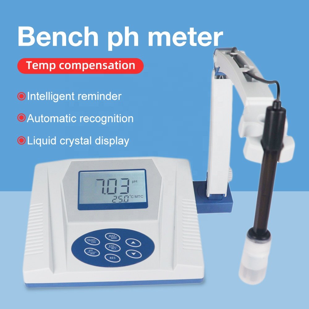 New Arrival 0.01-14 Lab pH Meter PHS-3C Accurate Desktop pH Tester Measurement Device for Laboratory Digital Benchtop pH Meter