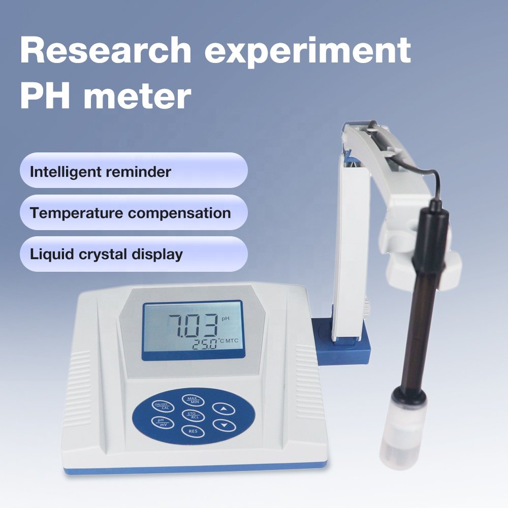 New Arrival 0.01-14 Lab pH Meter PHS-3C Accurate Desktop pH Tester Measurement Device for Laboratory Digital Benchtop pH Meter