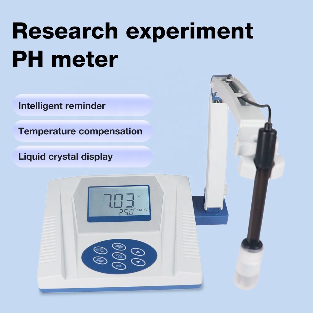 New Arrival 0.01-14 Lab pH Meter PHS-3C Accurate Desktop pH Tester Measurement Device for Laboratory Digital Benchtop pH Meter