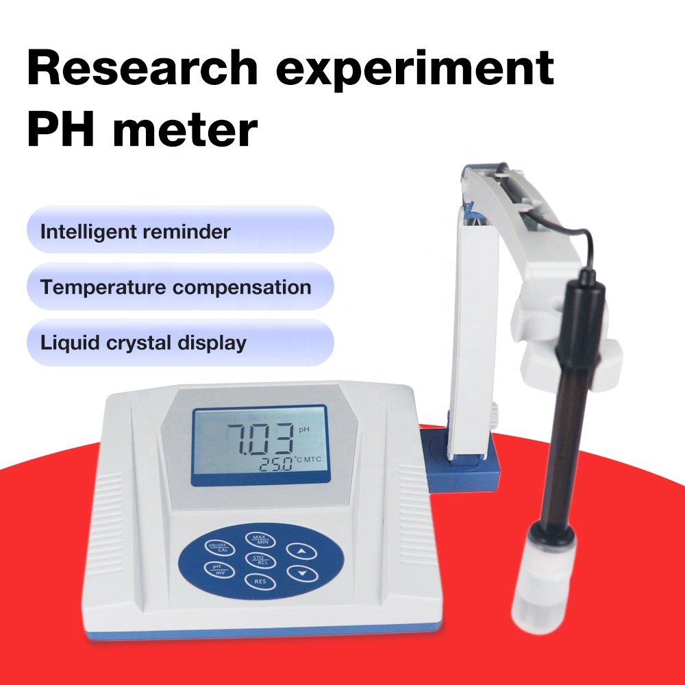 New Arrival 0.01-14 Lab pH Meter PHS-3C Accurate Desktop pH Tester Measurement Device for Laboratory Digital Benchtop pH Meter