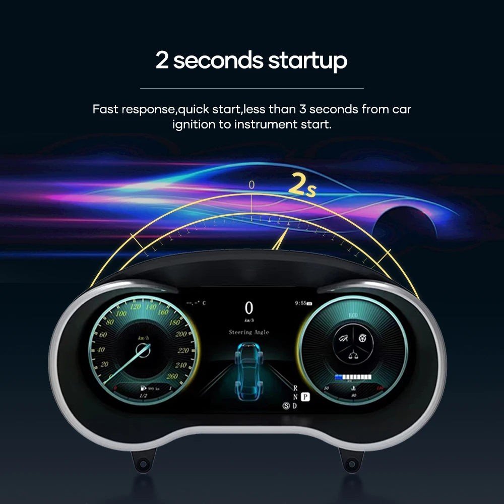 High Definition Car LCD Digital Instrument for Mercedes Benz C-class 2015- 2021 W205 GLC X253 Mechanical Instrument Upgrade