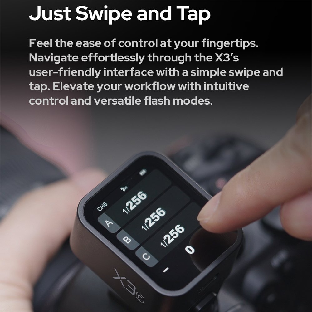 Godox X3 Trigger Wireless Flash High-speed TTL Automatic Metering Synchronous High-definition OLED Touchscreen for Canon