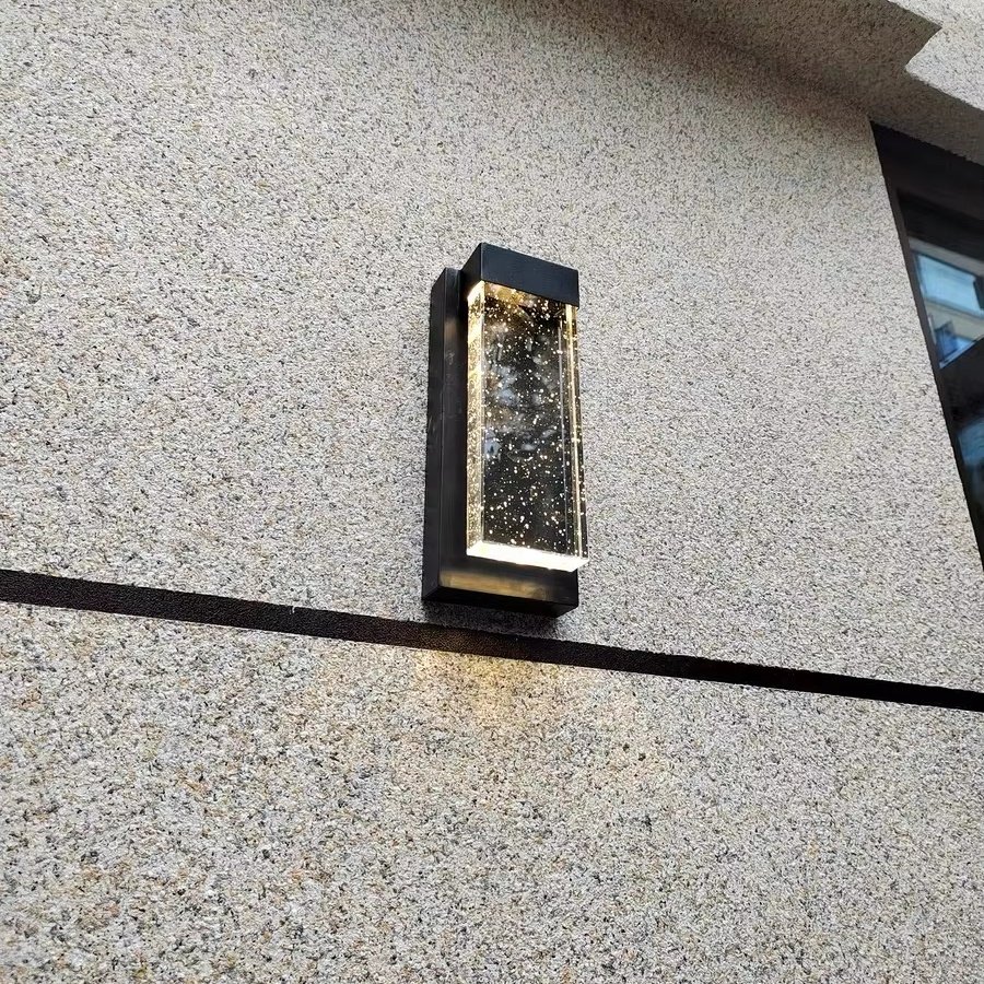 Modern Style Crystal Light-emitting Diode Wall Mounted Lamps for Outdoor Lighting, Waterproof Garden Outdoor Wall Lights