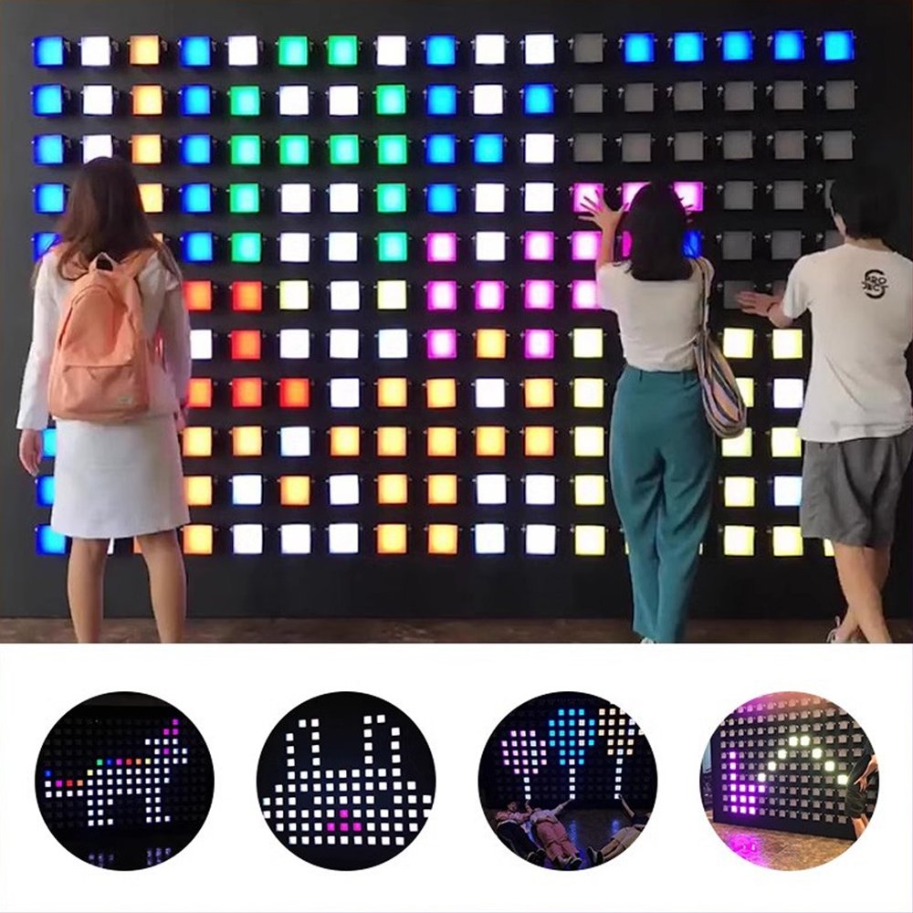 Wall Jigsaw Sensor Light Patting Play Interactive Touch Color Changing Pixel Light Wall KTV bar Restaurant Background Light